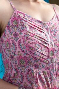 Image for Kessa Vcr215 Hrithika Cotton A Line Dress Closeup