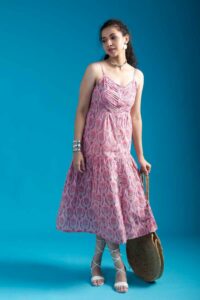 Image for Kessa Vcr215 Hrithika Cotton A Line Dress Front