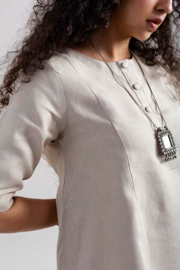 Image for Kessa Ws1034 Drashti Linen Co Ord Set Closeup
