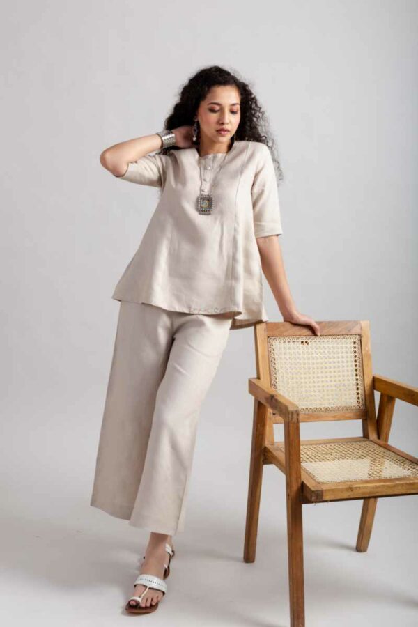 Image for Kessa Ws1034 Drashti Linen Co Ord Set Front