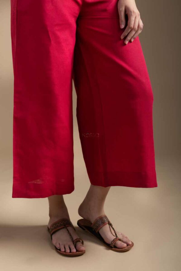 Image for Kessa Ws1036 Chitramala Linen Co Ord Set Closeup 2