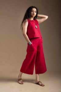 Image for Kessa Ws1036 Chitramala Linen Co Ord Set Front