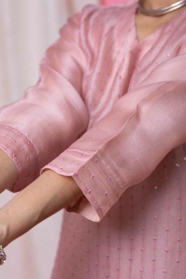 Image for Kessa Ws1046 Yarima Chanderi Complete Suit Set Closeup