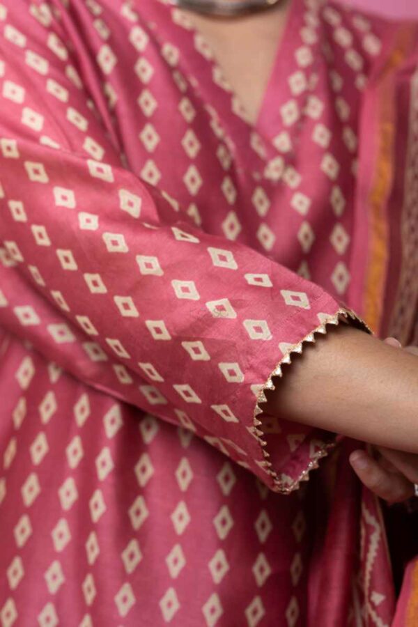 Image for Kessa Ws1047 Agrata Chanderi Complete Suit Set Closeup