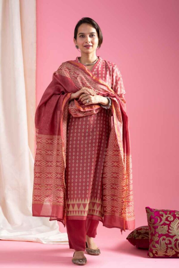 Image for Kessa Ws1047 Agrata Chanderi Complete Suit Set Featured