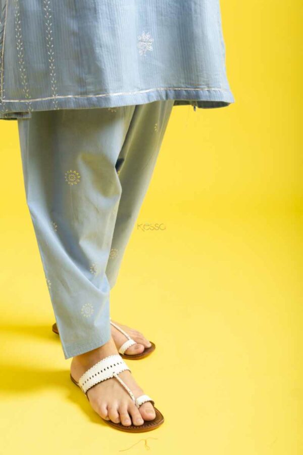 Image for Kessa Avdaf261 Vina Cotton Khadi Print Complete Suit Set Closeup 2