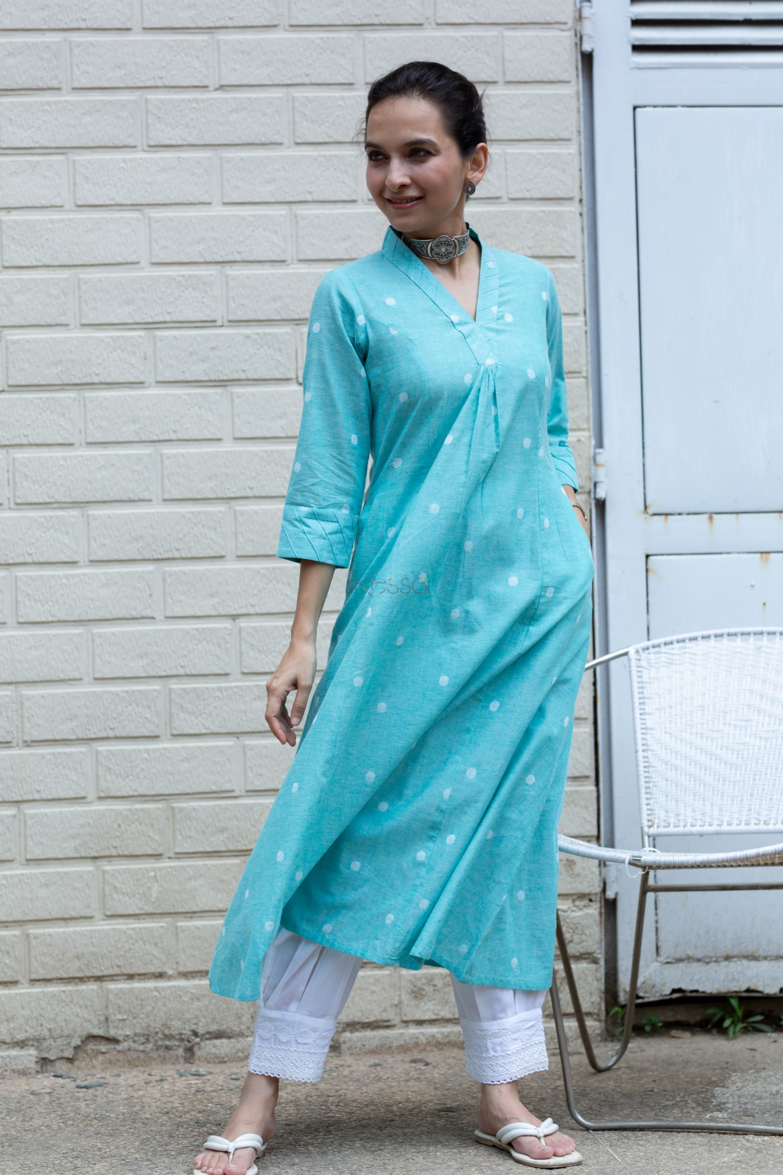 Buy Exquisite WS684 Almika South Cotton Dobby Kurta Online | Kessa | Kurti  designs, Simple kurti designs, Kurta neck design