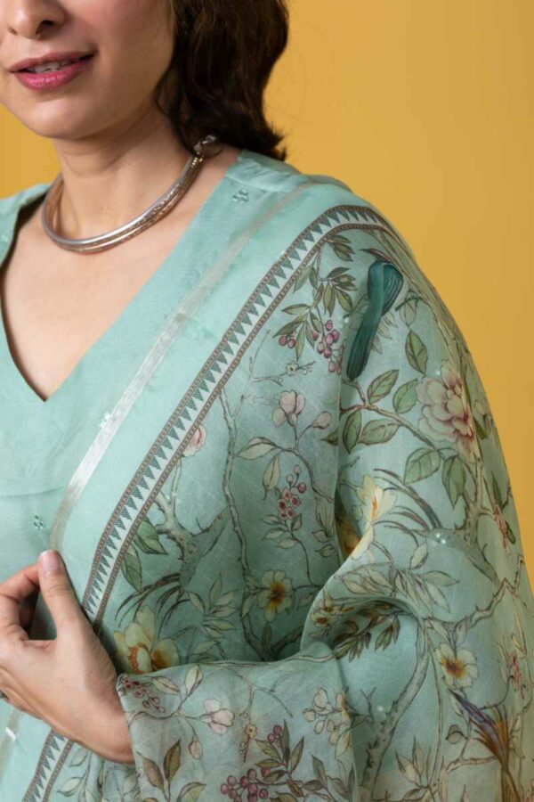 Image for Kessa Ws1054 Trisha Chanderi Complete Suit Set Closeup