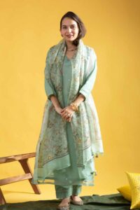 Image for Kessa Ws1054 Trisha Chanderi Complete Suit Set Featured