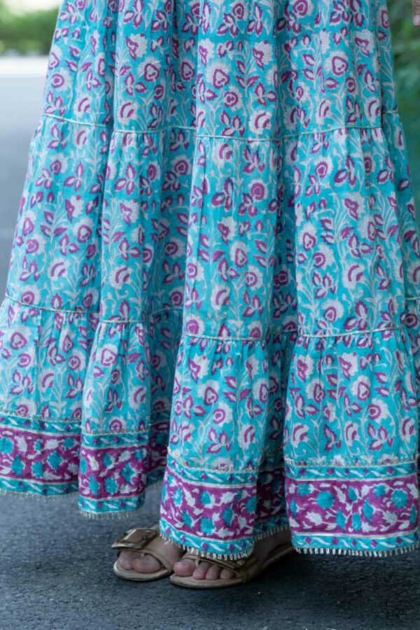 Image for Kessa Wsr413 Heema Cotton A Line Dress Closeup 2