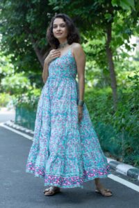 Image for Kessa Wsr413 Heema Cotton A Line Dress Front