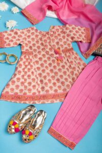 Image for Kessa Mbe103 Mythri Girls Cotton Complete Suit Set Featured New