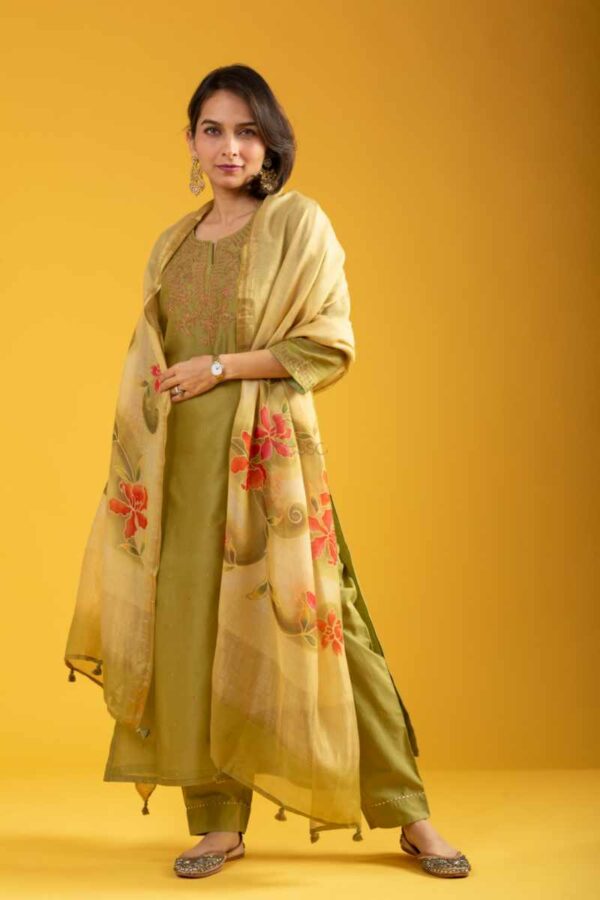 Image for Kessa Ws1065 Aaira Chanderi Complete Suit Set Featured