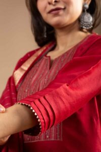 Image for Kessa Ws1066 Aani Chanderi Complete Suit Set Closeup