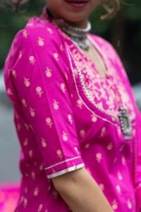 Image for Kessa Ws1073 Mouna Cotton Complete Skirt Set Closeup