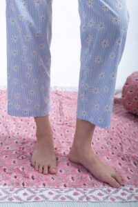Image for Kessa Nekurta30 Saloni Cotton Loungewear Set Closeup 2
