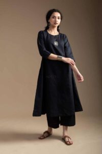 Image for Kessa Ws1037 Shantae Linen Dress Front