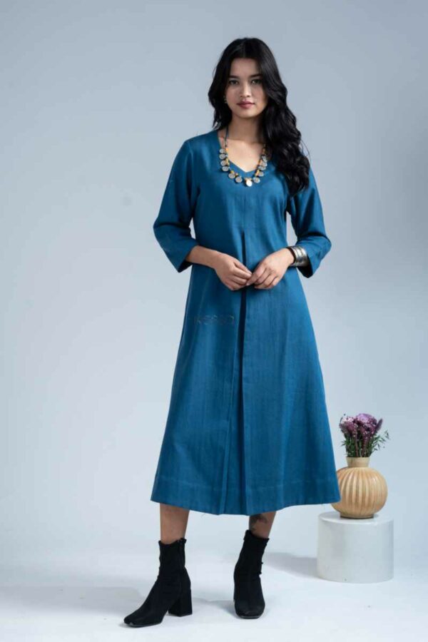 Image for Kessa Ws1085 Moneshaa Woolen Dress Closeup 2