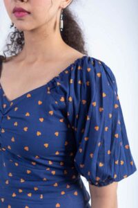 Image for Kessa Ne23 Lalima Cotton Dress Closeup