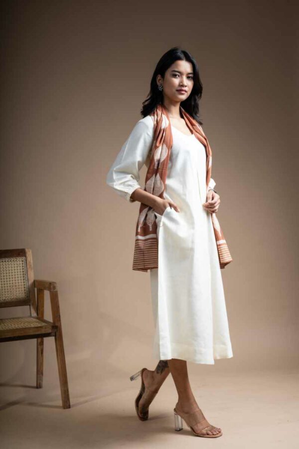 Image for Kessa Ws1038 Saisha Linen Dress Front