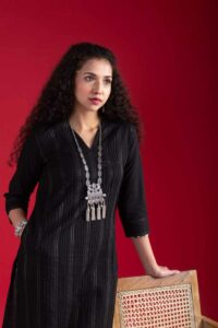 Image for Kessa Vcr251 Jayashri Cotton Kurta Pant Set Featured