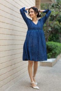 Image for Kessa Avdaf236 Kriti Modal Dress Closeup New
