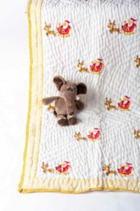 Image for Kessa Kaq293 Hibat Blockprint Mulmul Baby Quilt Featured