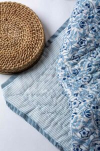Image for Kessa Kaq304 Nason Double Bed Quilt Closeup