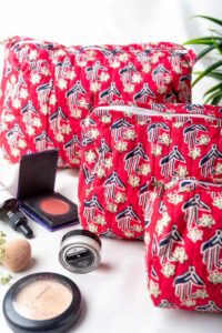 Image for Kessa Rnvca64 Jyotika Toiletry Pouch Set Of 3 Side