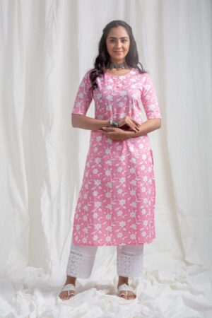 Image for Kessa Sa14 Parul Cotton Straight Kurta Featured