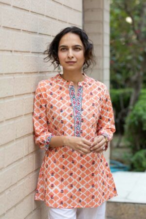 Image for Kessa Wsr434 Thiya Handloom Cotton Short Kurti Featured